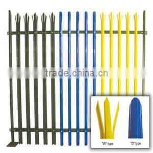 Euro Style Free Standing Metal Palisade Fence / Wrought Iron Fence Panel Hot Sale
