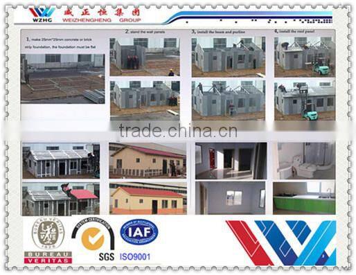 High Standard Lightweight Steel Industrial Prefab House for room hotel villa