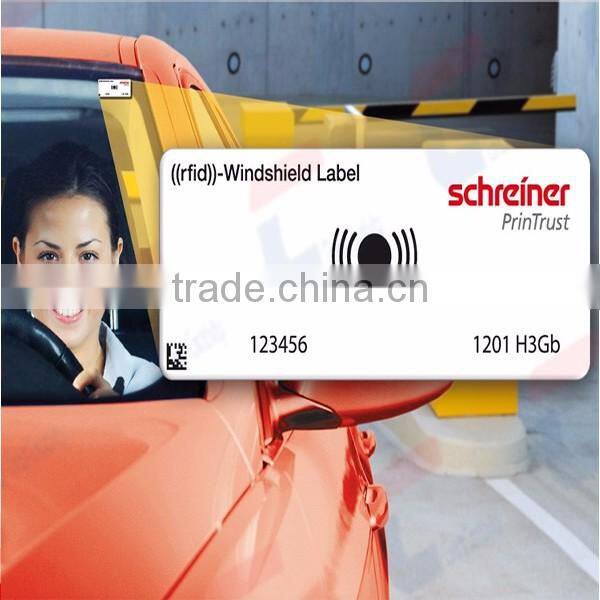 Hot sell RFID UHF windshield tag with alien H3 for long reading distance