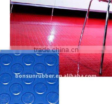 3mm thick anti-slip stud flooring rubber mats