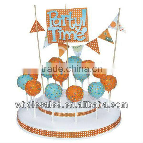 New design wholesale kitchen LFGB plasitc display pop supplies wedding cake stand