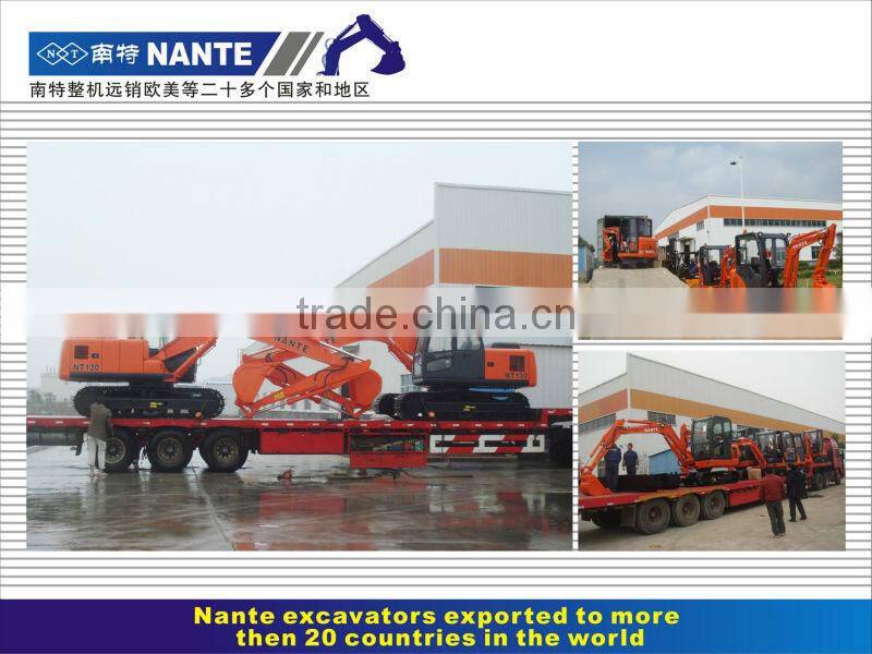 Nante hydraulic crawler mini excavator 1 ton with CE for FARM