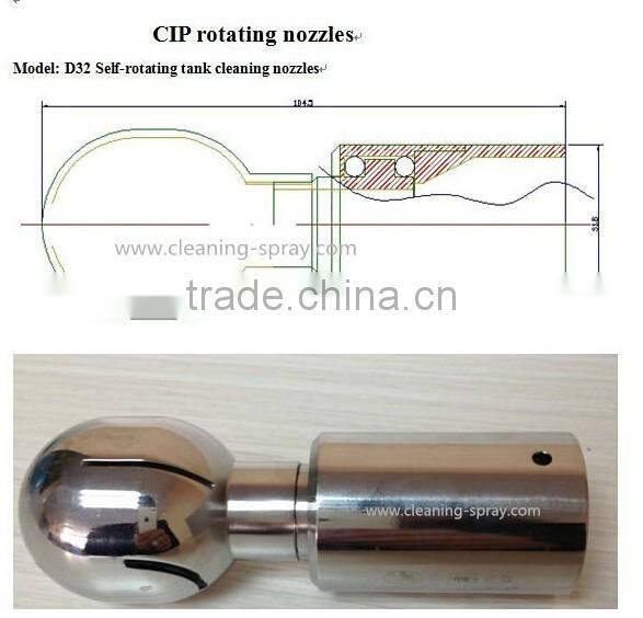 D32 stainless steel spray ball