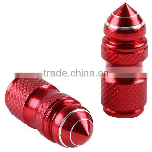 Motorcycle Universal Red 2PCS helix shape Tire Air Valve Stem Caps fit all new