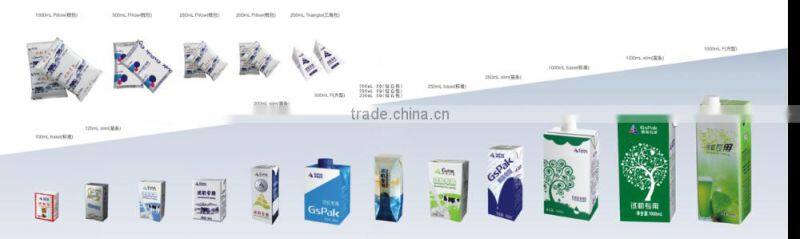 popular small cartoon box for aseptic packaging bag