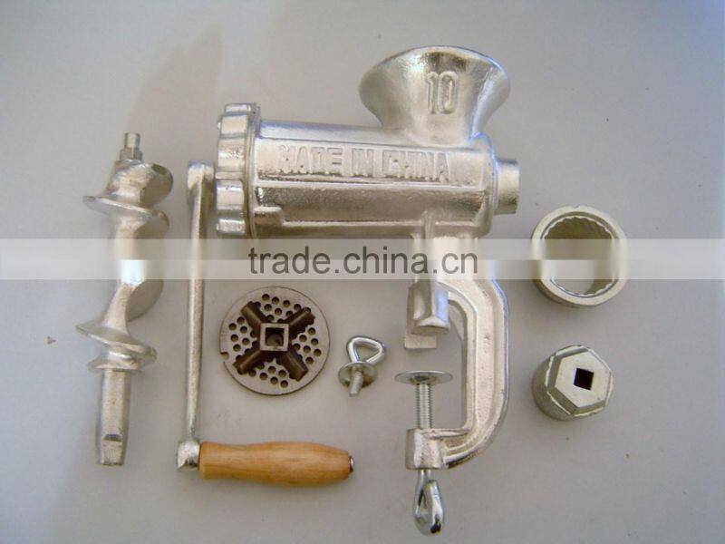 10# Cast Iron Manual Meat Mincer With Grinder