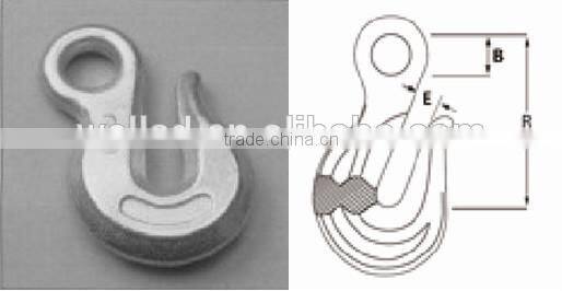 galvanized Carbon steel forged steel heavy duty eye grab hook