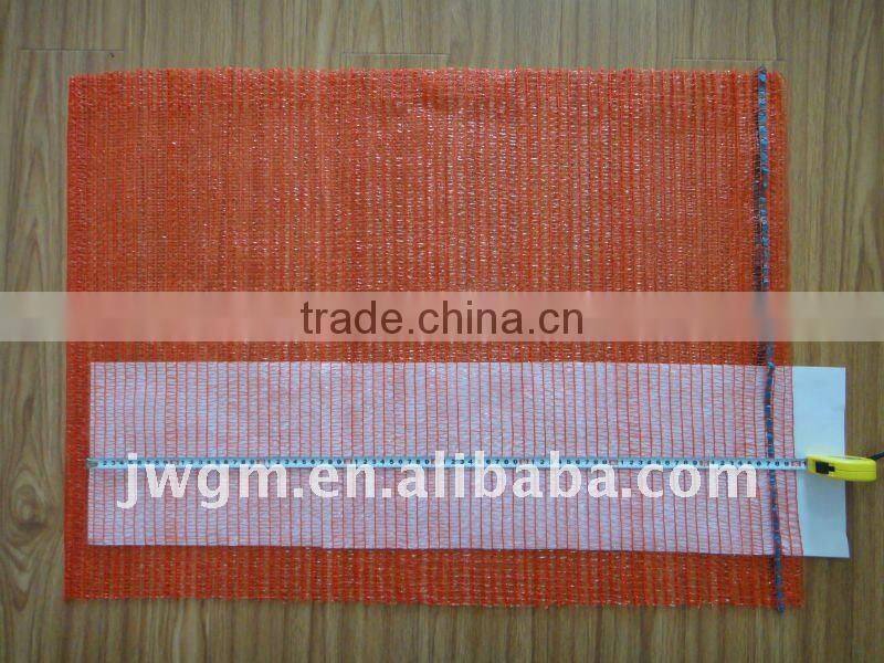 packing vegetable and fruit, 45*75cm, orange raschel mesh bag