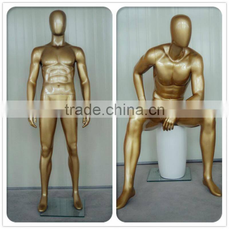 lifelike fashion sports display modern male mannequin,jacket display modern male mannequin