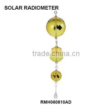 14cm high magical crookes radiometer with amber base RMS0614TA