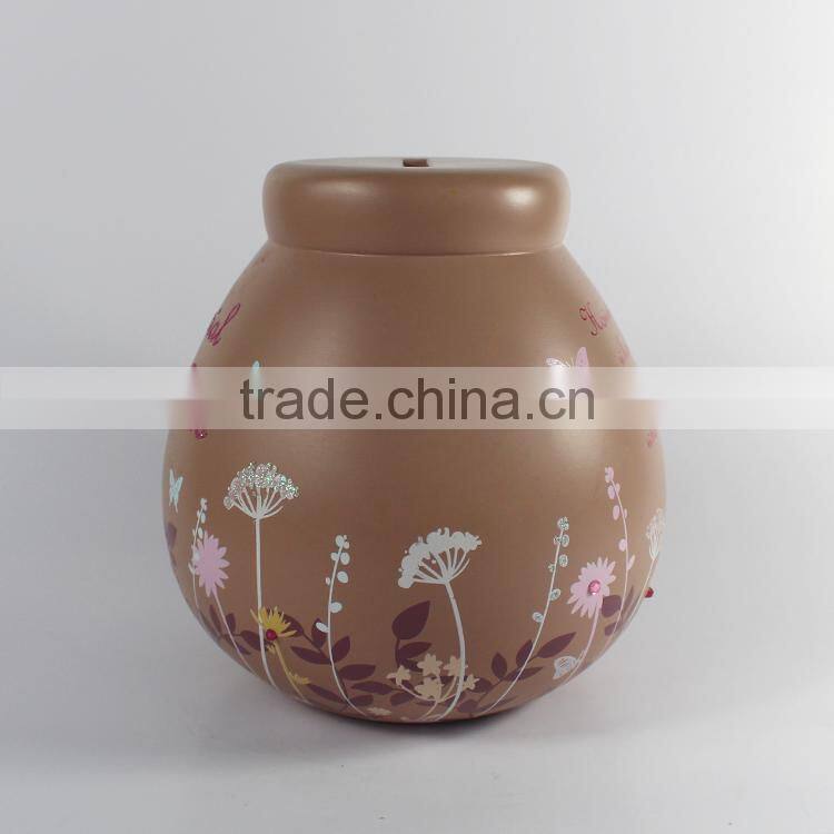 Polyresin decorative coin box