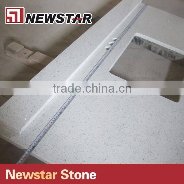 Artificial quartz cheap bathroom vanity tops for sale