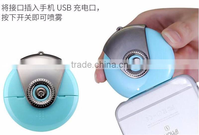 2016 Portable personal ultrasonic mini spray Humidifier for mobile phone moisture supplier humidifier air