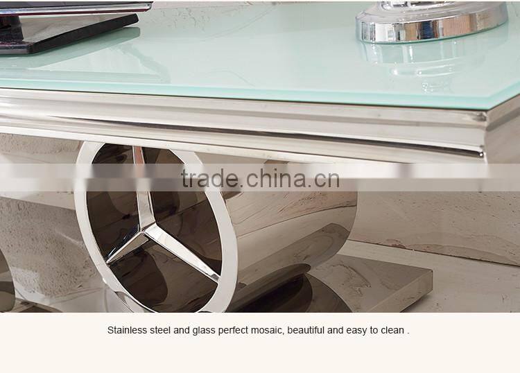 E413 Home Funituire Tempered Glass Modern TV Stand Showcase