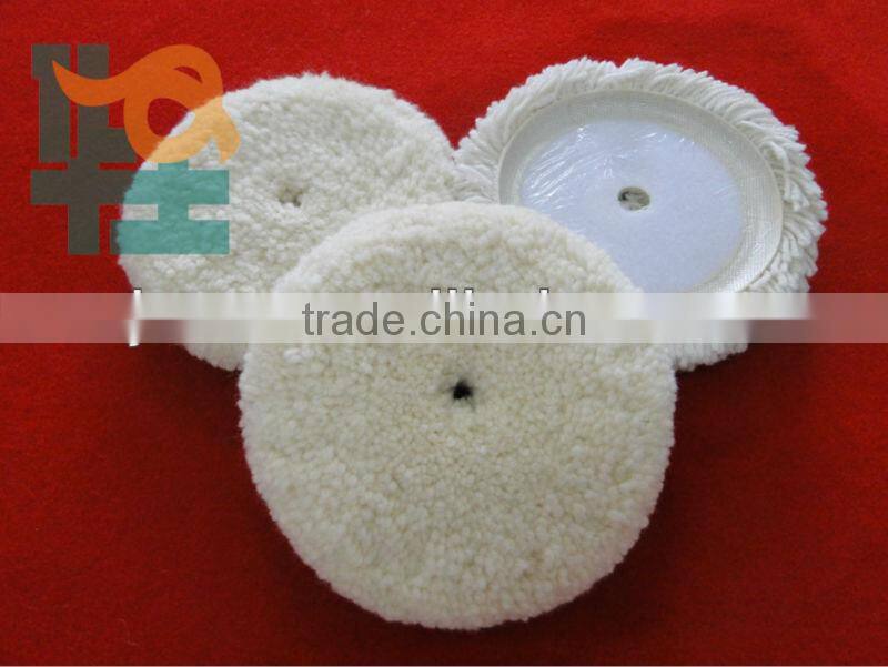 Buffing wool pads