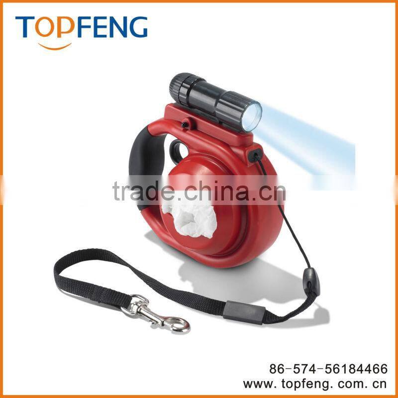 Retractable Pet Leash Flashlight/muotipurpose tractor/led light leash