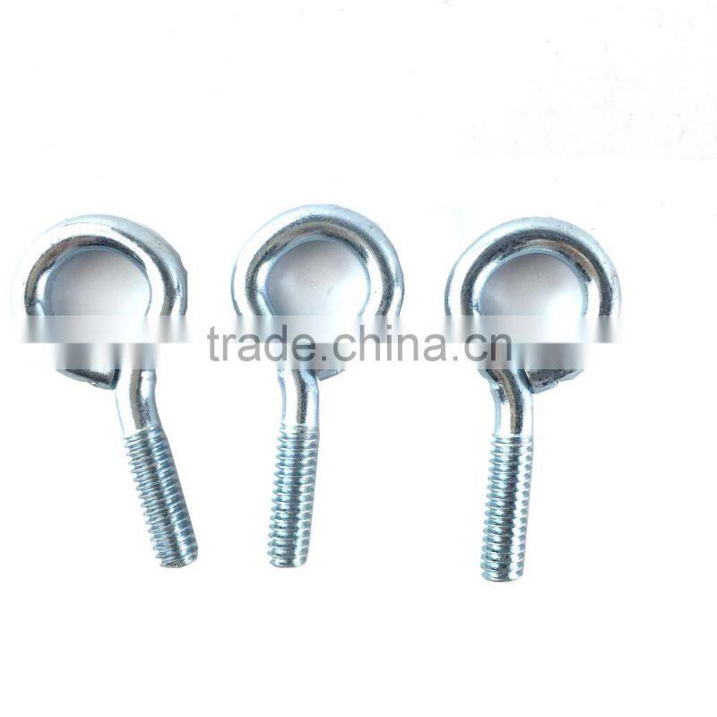 Silver Color Zinc Plated Metal Cup Hooks Eye Shape Screw Hooks Self-tapping Screws Hooks Ring