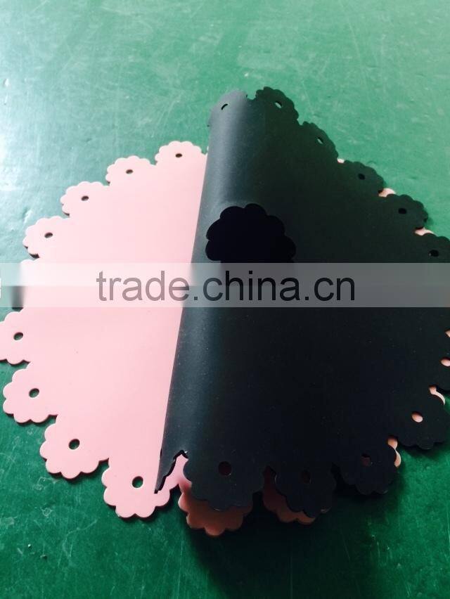 non-stick heat temperature circular lace silicone insulation pad / mat
