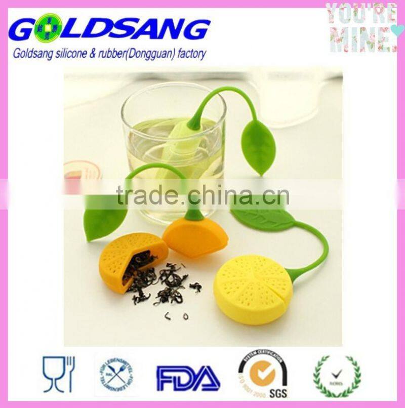 Lovely Drinker Teapot Herb Organge Shape Tea Strainer Filter Bag Lemon