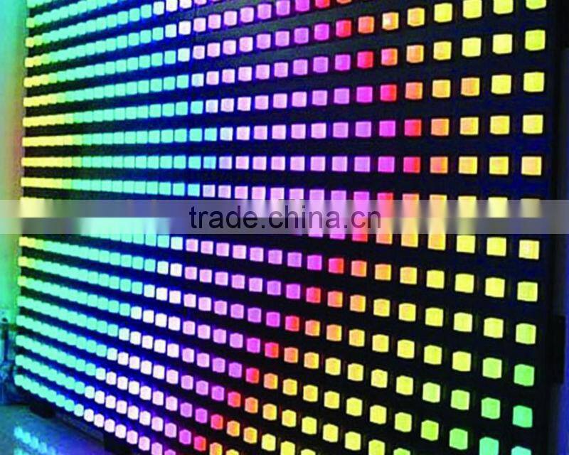 decoration stage with see-through led video curtain display