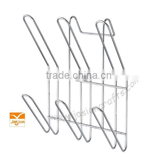 10 Fixed Hooks Chrome Wall Mounted