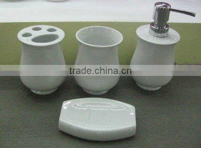 4pcs porcelain bathroom set