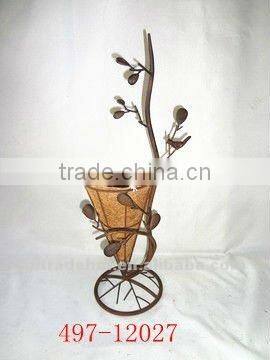 metal tree with hanging plant holder