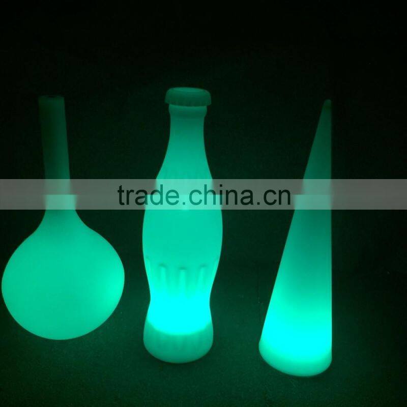 led table light in 16 color change/led illuminated bottle light