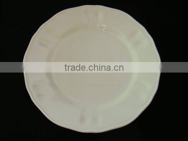 hotel white square melamine deep plate set