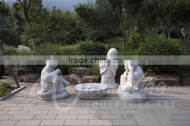 Garden decoration hand carved natural marble life size baby buddha statue for sale