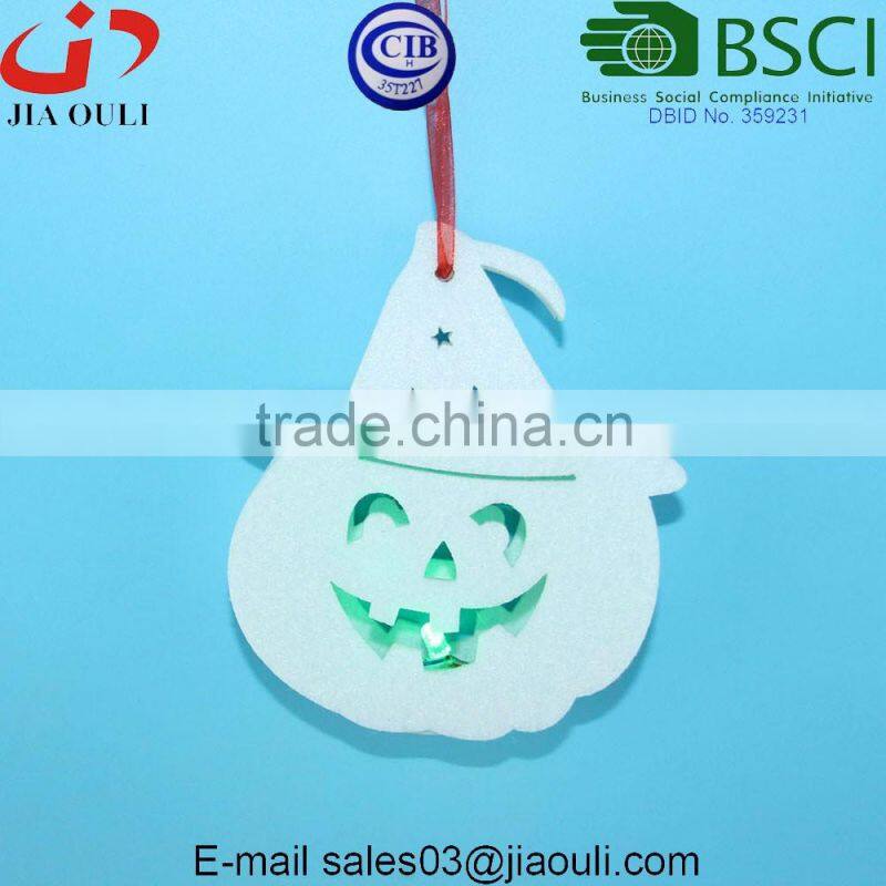 new design with LED light hanging felt haunt non-woven Halloween elf