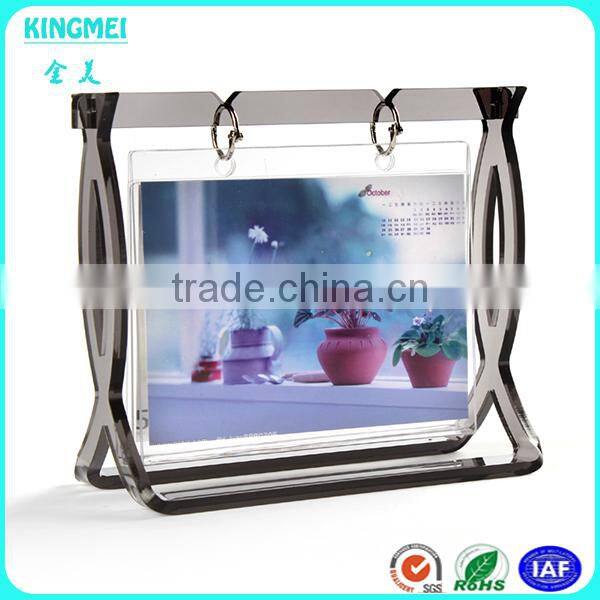 KM-VP23 Clear Acrylic photo frame with clear base hot selling
