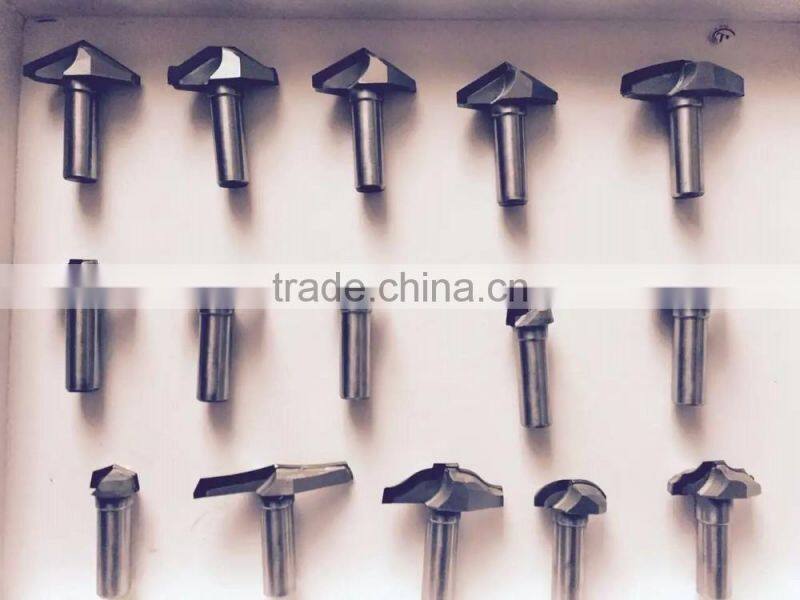 High performance diamond profile router bit