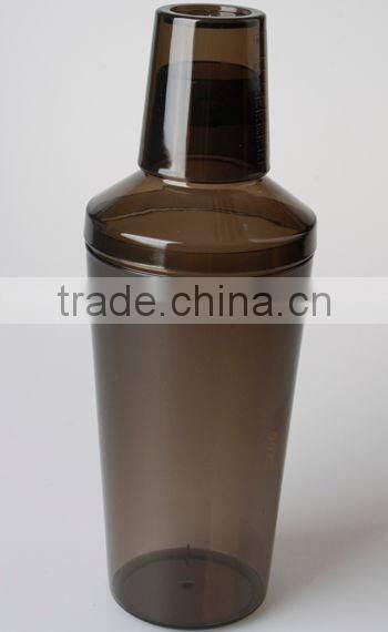 2016 Plastic Customized Cocktail clear Boston Shaker