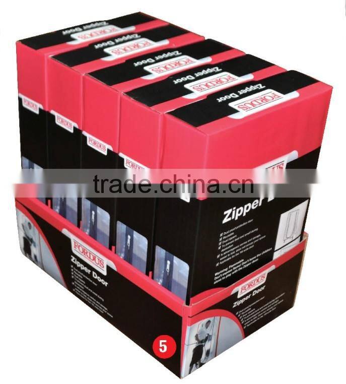 Zipper Door, Dustproof Plastic Film with Masking Tape