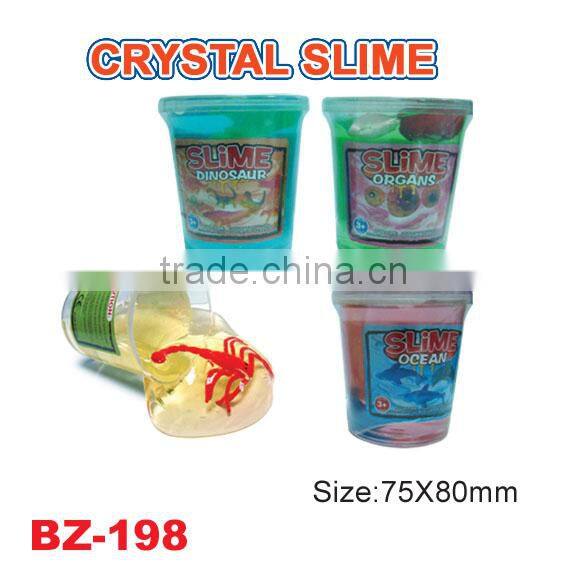 Sell new design glow in dark animals Crystal Slime Toys