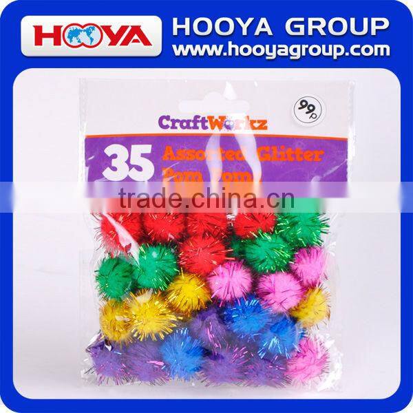 Polypropylene Glitter Pom Pom Pom