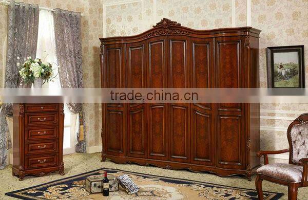 2013 new design 6 door wood wardrobe