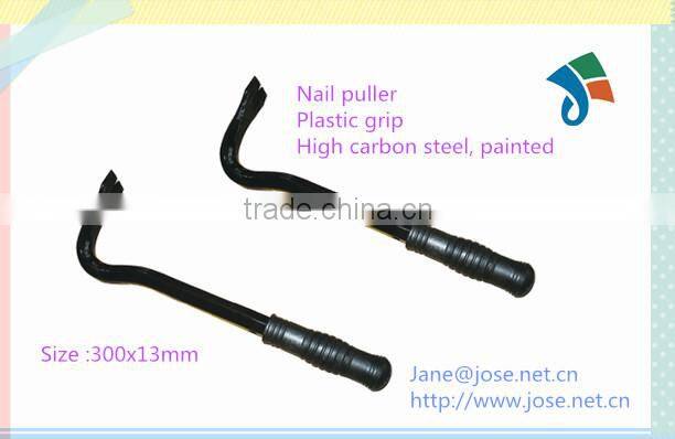 Plastic grip high carbon steel painted nail puller