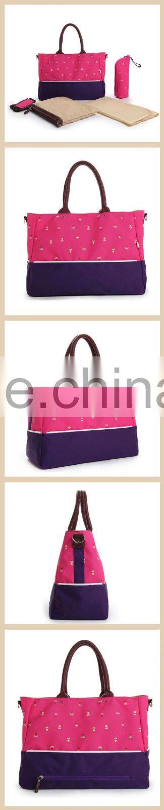2015 New designed ladies mummy bag diaper bag