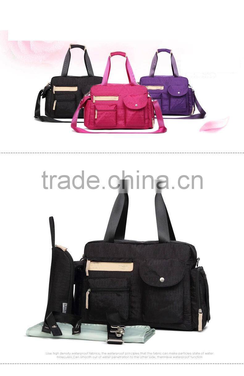 Outdoor Nylon Mommy Organizer Best Baby Diaper Bags