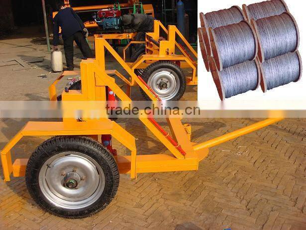 steel Wire drum trailer, cable drum trailer