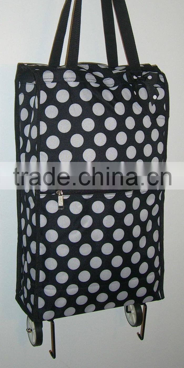 FOLDING SHOPPING BAG CART with WHEELS Nylon