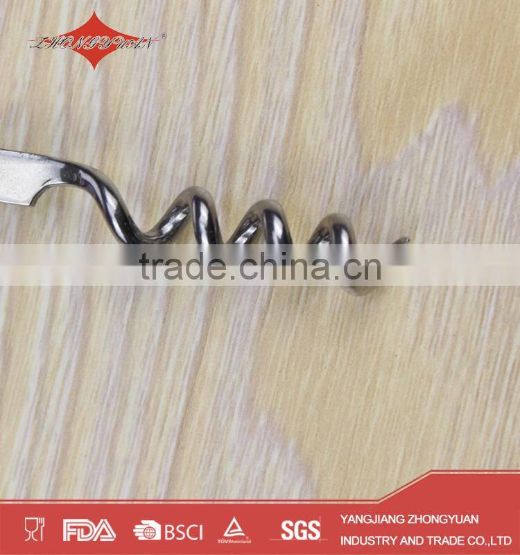 Purple Stainless Steel Wine Corkscrew With Printed Logo