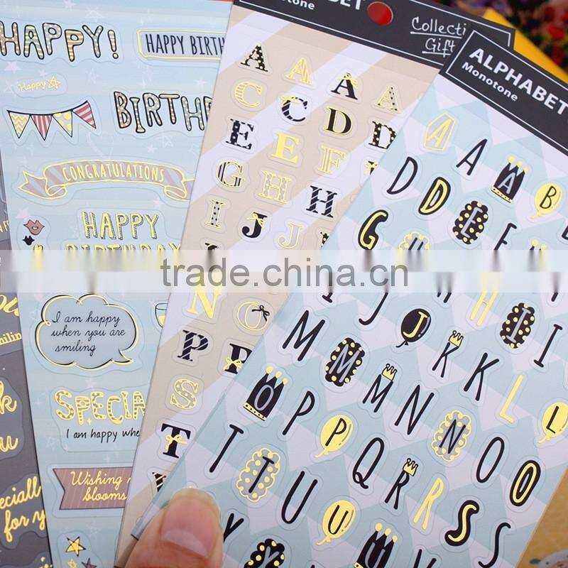 Diary Decoration Lovely Creative Alphabet Stickers