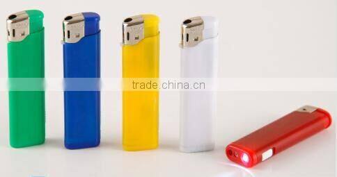Solid color infillable lighters customized LOGO with LED factory direct sales