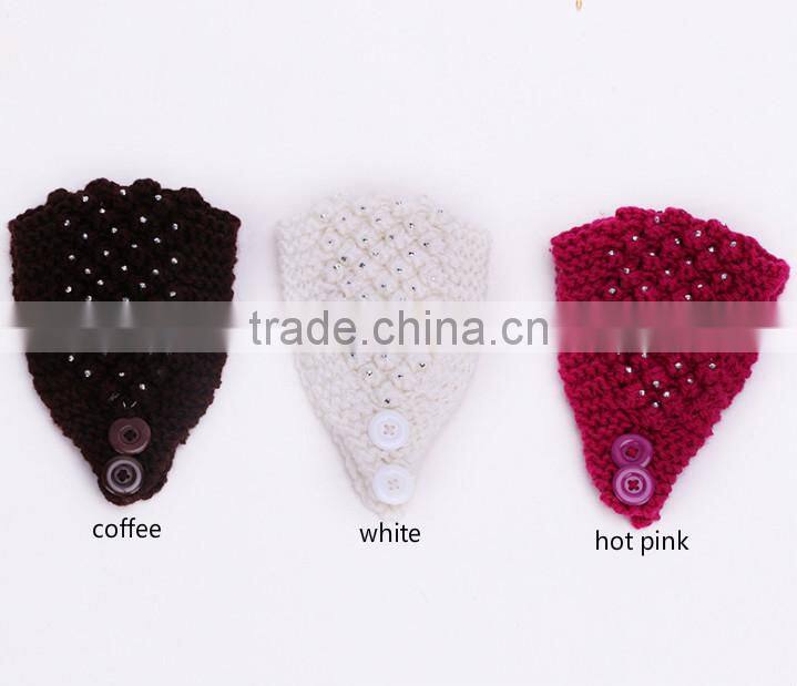 2015 Hot sell stock crochet head wraps crochet knit headwrap