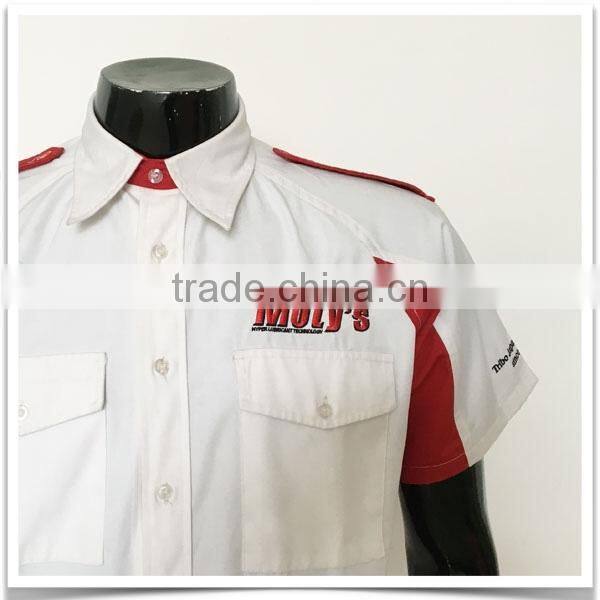 ZX OEM ODM mechanic work shirtstwo pocket work shirtsNew model casual shirt for men