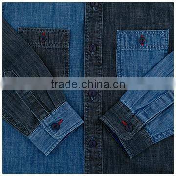 Boys denim shirt children fashion wear cotton casual shirts