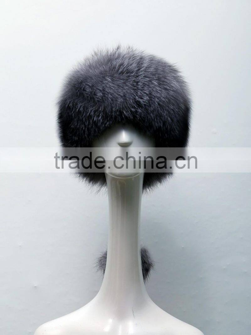 wholesale 2016 latest design hat and cap high grade woman faux fur leather Russia hat